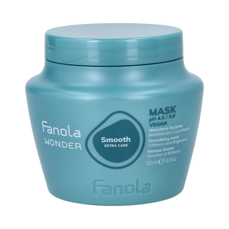 FANOLA WONDER SMOOTH EXTRA CARE Veganská vyhlazující maska ​​pro krepaté vlasy 500 ml