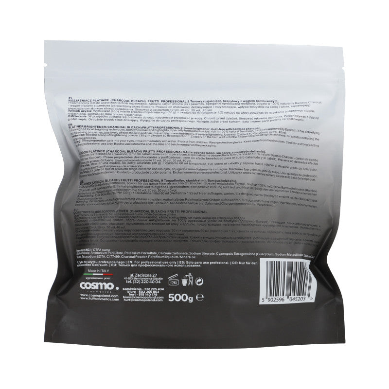 FRUTTI PROFESSIONAL Bezprašný rozjasňovač vlasů 9 tónů 500 g #2