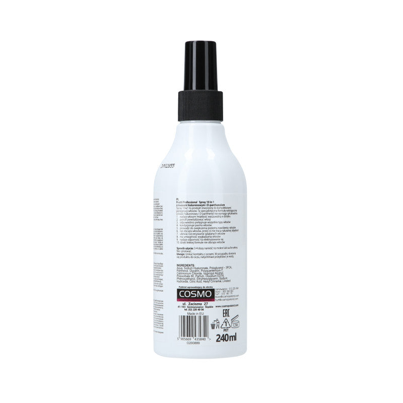 FRUTTI PROFESSIONAL Odżywka do włosów 10w1 z kwasem hialuronowym 240 ml #3