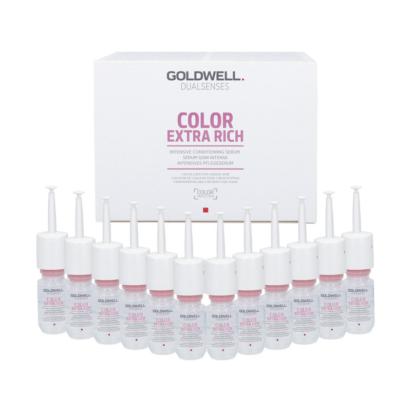 GOLDWELL DUALSENSES COLOR EXTRA RICH Ampułki do włosów farbowanych, grubych 12x18 ml