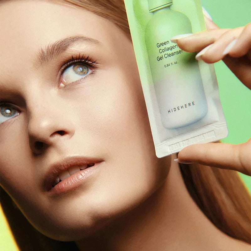 HIDEHERE Żel oczyszczający z kolagenem i zieloną herbatą 25 ml #3