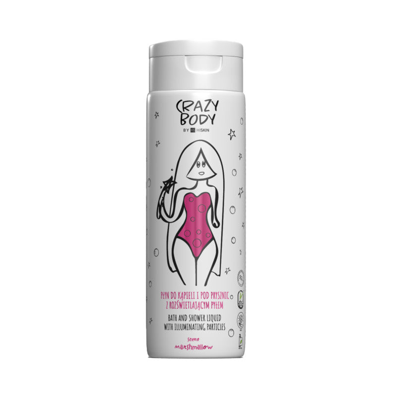 HISKIN CRAZY BODY Gel Bain et Douche à la Poussière de Guimauve Illuminatrice 250 ml