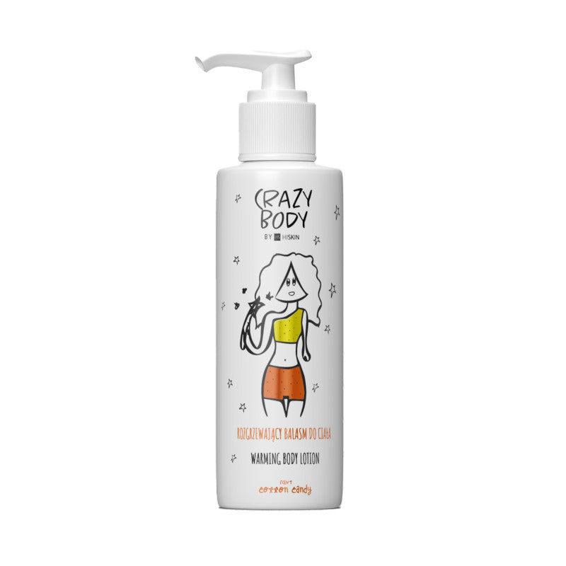HISKIN CRAZY BODY Hřejivý tělový balzám Cotton Candy 300 ml