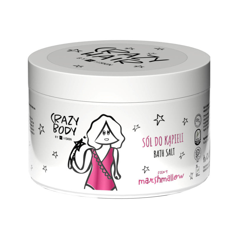 HISKIN CRAZY BODY Sůl do koupele marshmallow 300 g