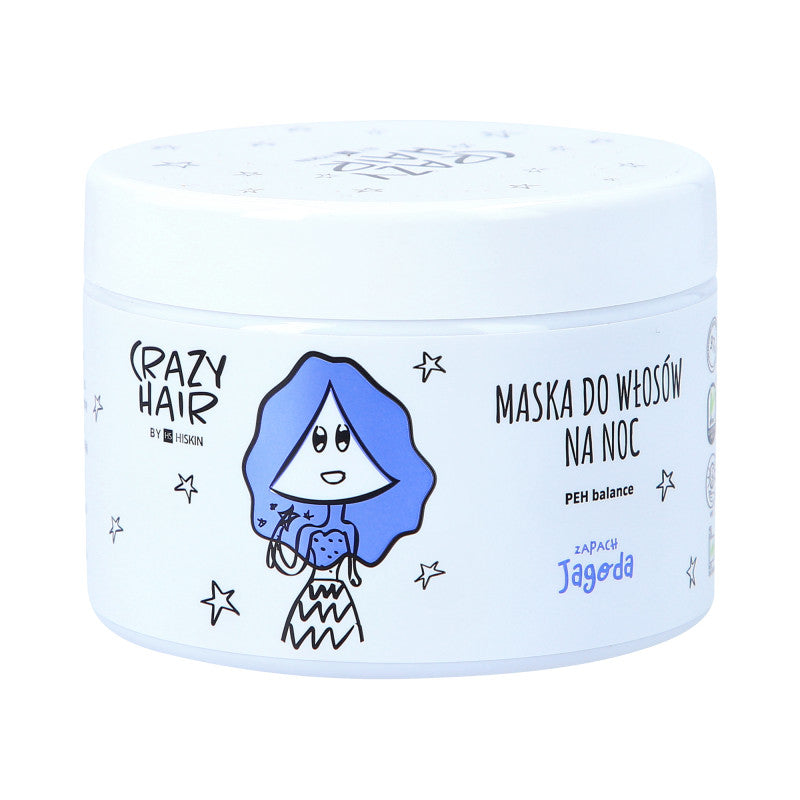 HISKIN CRAZY HAIR PEH Nacht-Haarmaske mit Beerenduft, 300 ml
