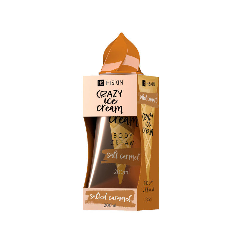 HISKIN CRAZY BODY Tělový krém Slaný karamel 200 ml