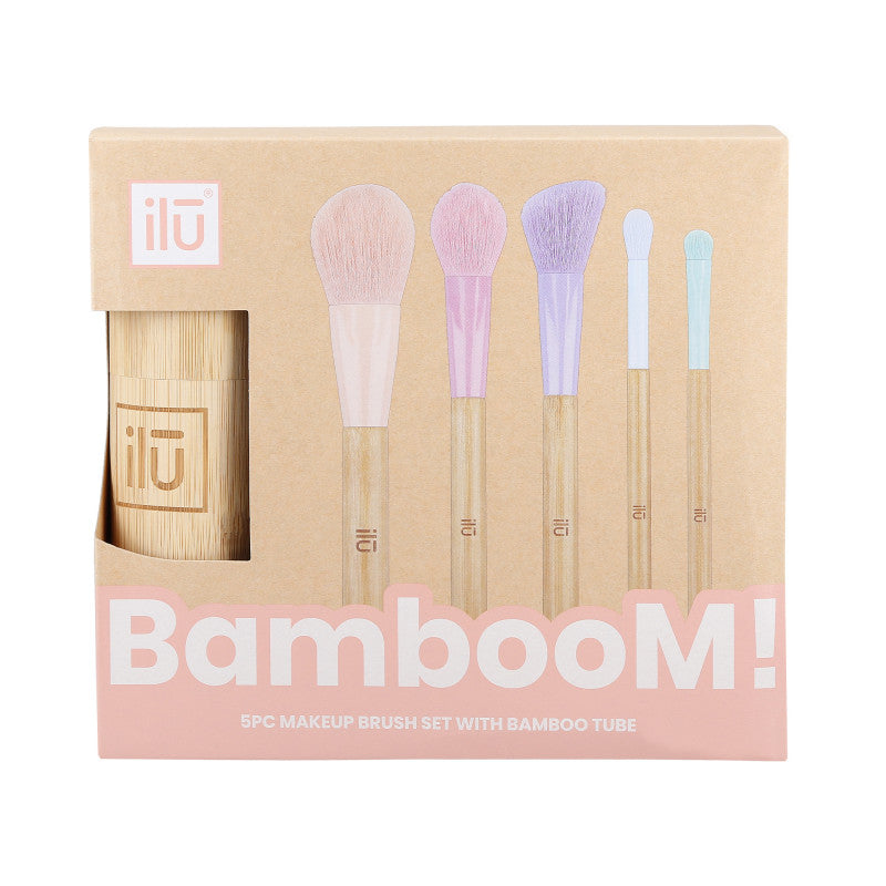 ILŪ BambooM! 5-teiliges Make-up-Pinsel-Set mit Bambusrohr #2