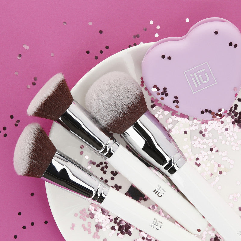 ilū Must Have – 4-częściowy zestaw pędzli do makijażu + czyścik #4