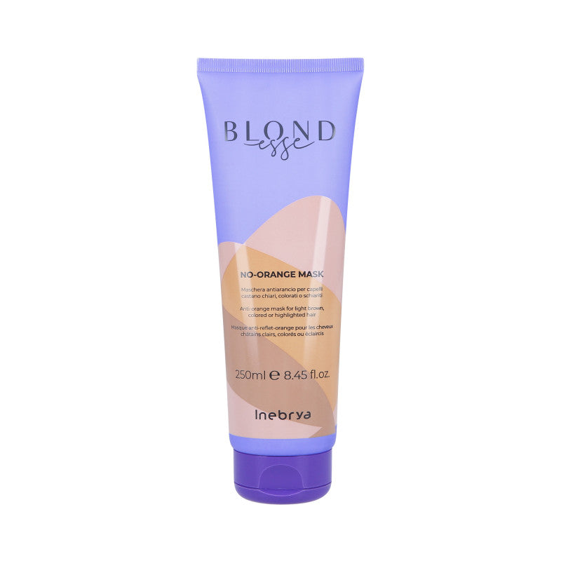 INEBRYA BLONDESSE NO-ORANGE Maska pro blond vlasy eliminující žluté tóny 250 ml