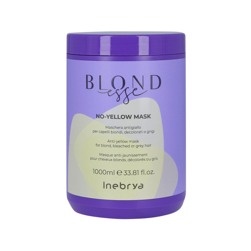 INEBRYA BLONDESE NO YELLOW Maska pro blond, odbarvené a šedivé vlasy 1000 ml