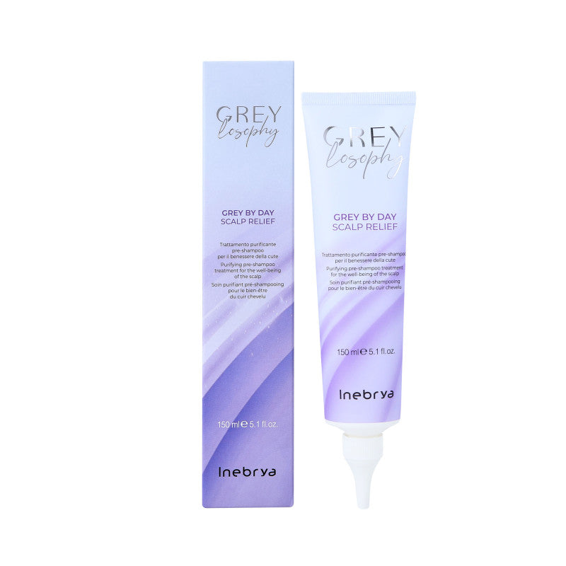 INEBRYA GREYLOSOPHY GREY BY DAY Čistící kúra na pokožku hlavy před šamponem 150 ml