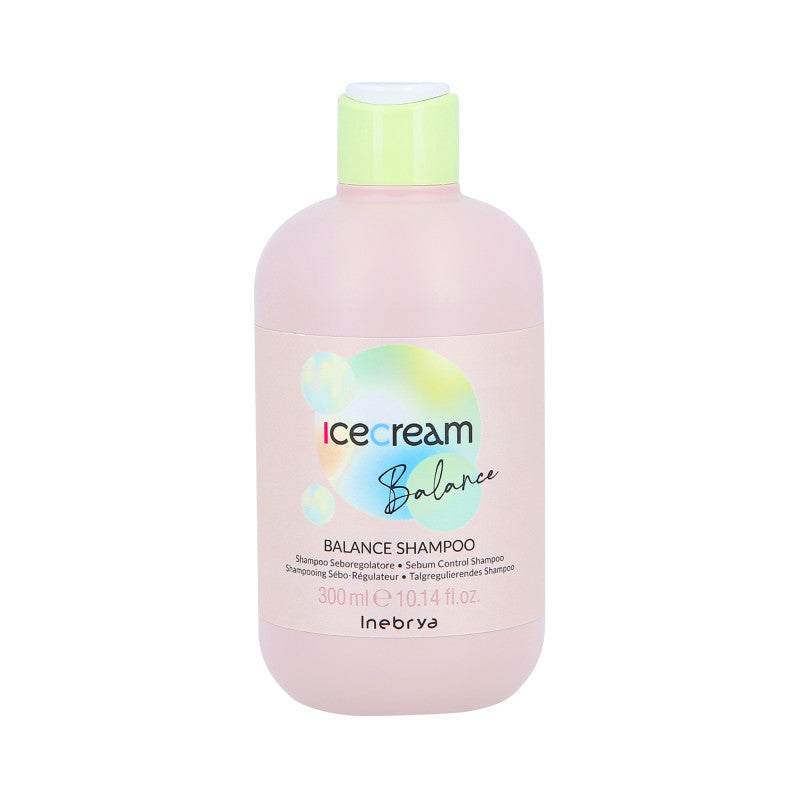 INEBRYA ICE CREAM Balance Cleansing šampon pro mastnou pokožku hlavy a vlasy 300 ml