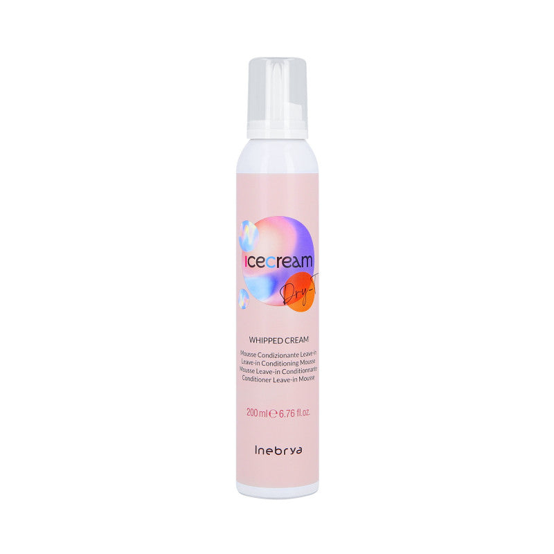 INEBRYA ICE CREAM DRY-T Odżywka do włosów suchych i zniszczonych w formie pianki 200 ml