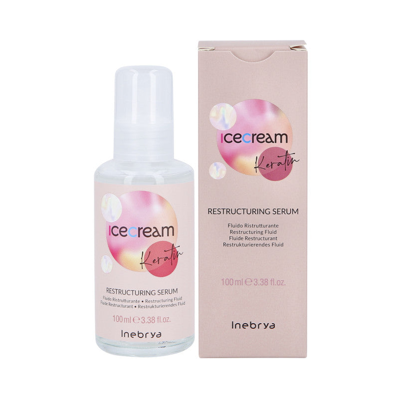 INEBRYA ICE CREAM KERATIN Keratinové sérum pro poškozené vlasy 100 ml