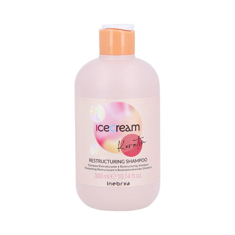 INEBRYA ICE CREAM RESTRUCTURANT Shampooing cheveux à la kératine 300ml