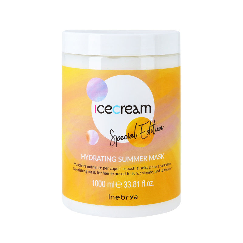 INEBRYA ICE CREAM HYDRATING SUMMER SUMMER Hydratační maska ​​na vlasy 1000 ml