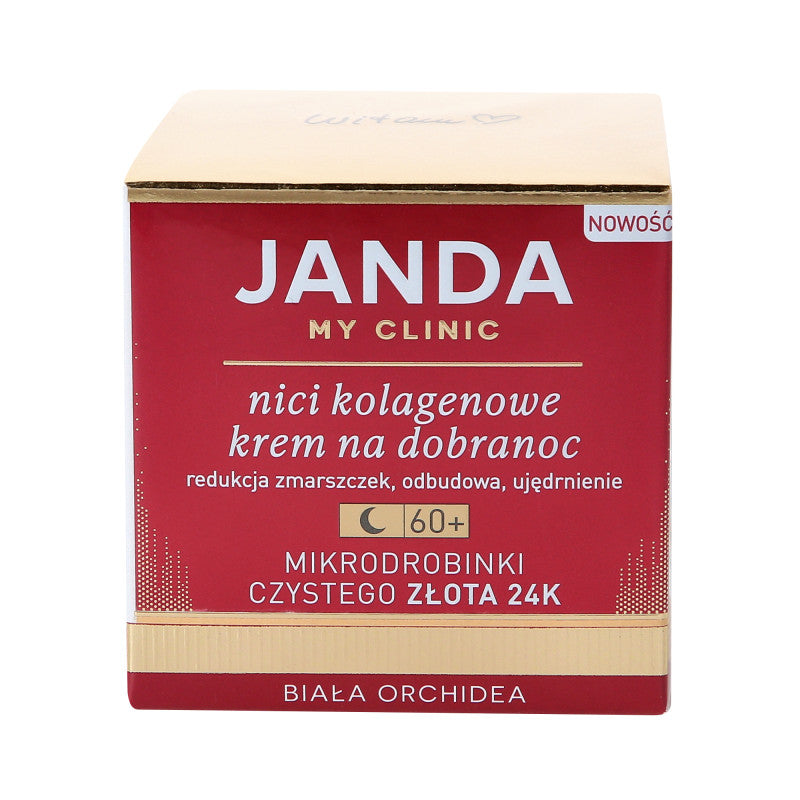 JANDA MY CLINIC 60+ Fili di collagene, crema della buonanotte antirughe 50 ml