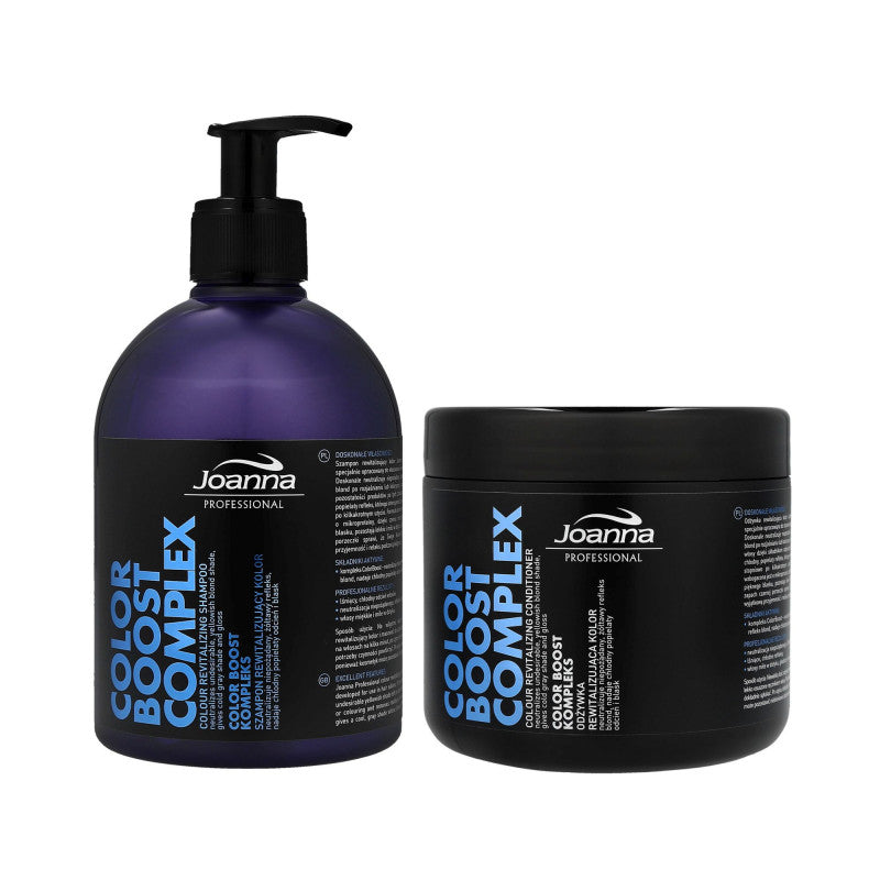 JOANNA PROFESSIONAL COLOR BOOST COMPLEX Šampon pro oživení barvy 500 ml + kondicionér 500 g