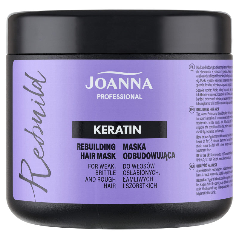 JOANNA PROFESSIONAL KERATIN Maska odbudowująca z keratyną 500 ml #2