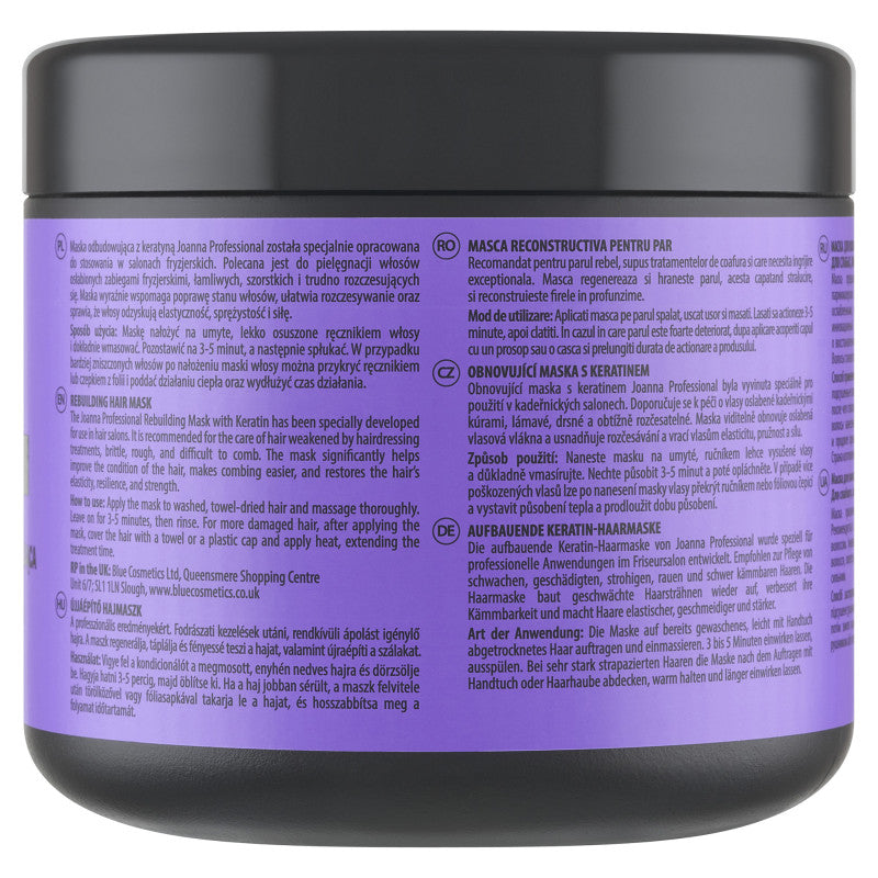JOANNA PROFESSIONAL KERATIN Regenerační maska ​​s keratinem 500 ml #3