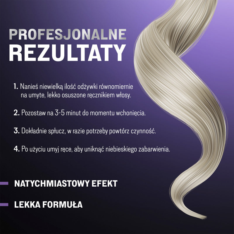 JOANNA PROFESSIONAL SILVER BOOST COMPLEX Tonująca odżywka eksponująca kolor włosów 500 ml #3