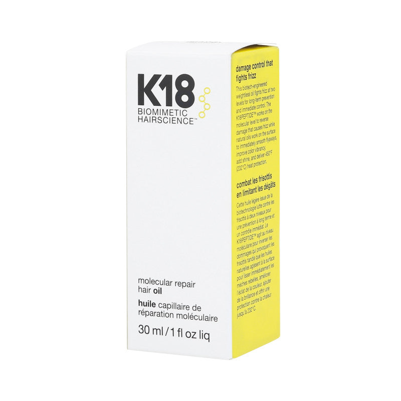 K18 MOLECULAR REPAIR HAIR OIL Huile capillaire biotechnologique 30 ml