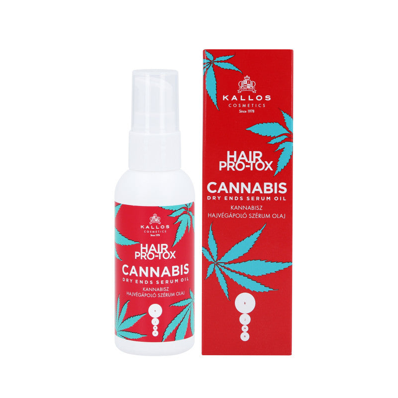 KALLOS KJLM HAIR PRO-TOX CANNABIS Olejové sérum proti roztřepeným konečkům 50 ml