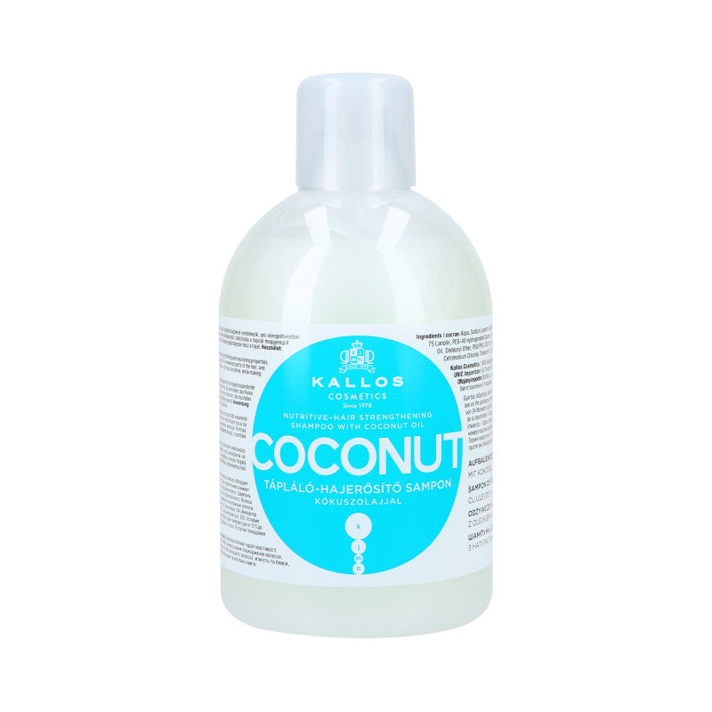 KALLOS KJMN Shampoo nutriente e rinforzante per capelli al cocco 1000 ml