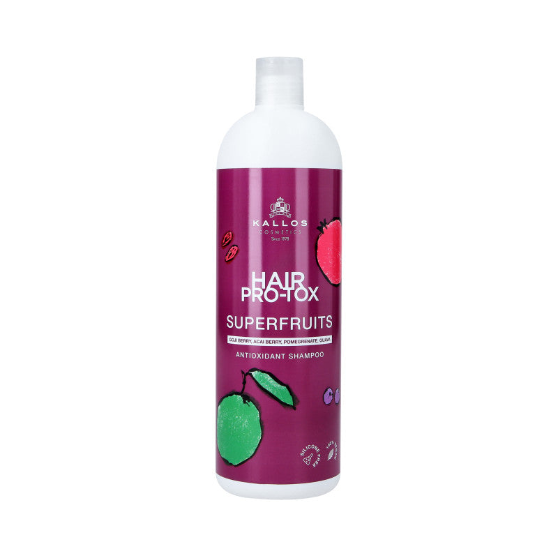 KALLOS KJMN PRO-TOX SUPERFRUITS Šampon na vlasy 1000 ml