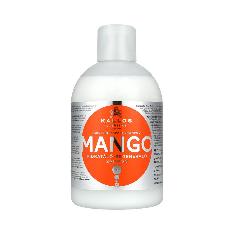 KALLOS KJMN Shampoing régénérant à l'huile de mangue 1000 ml