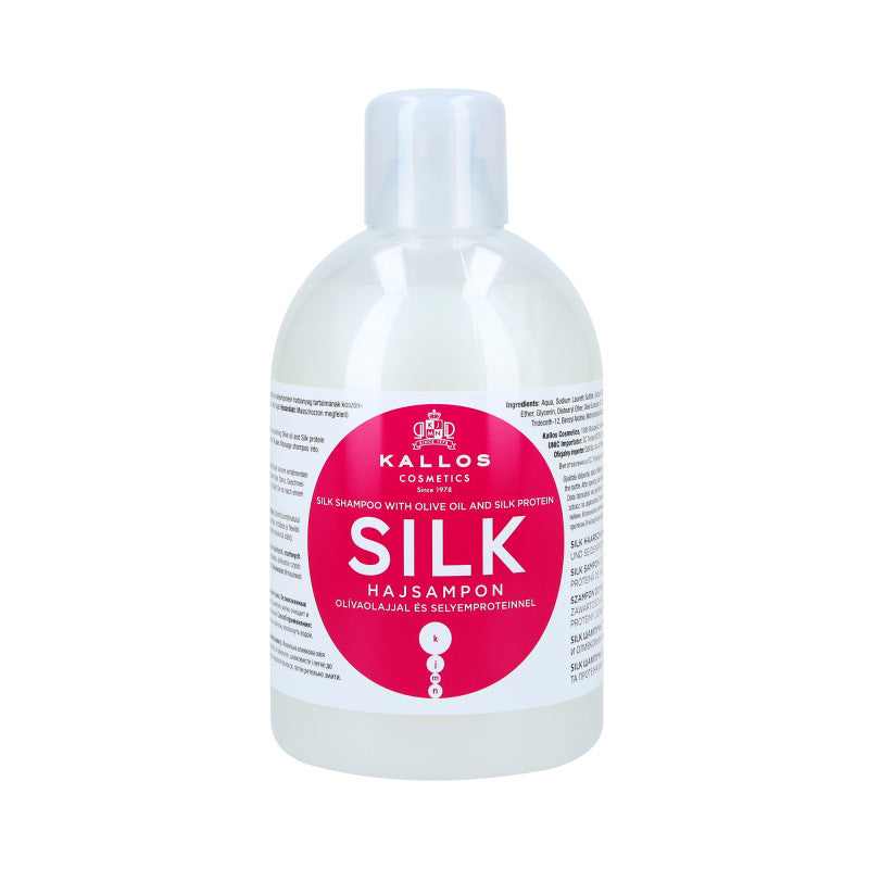 KALLOS KJMN Hedvábný šampon pro poškozené vlasy 1000 ml