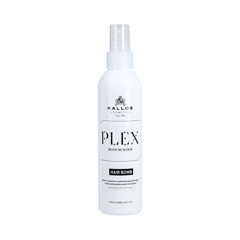 KALLOS PLEX BOND BUILDER HAIR BOMB Odżywka do włosów z białkiem roślinnym i kompleksem peptydów 200 ml
