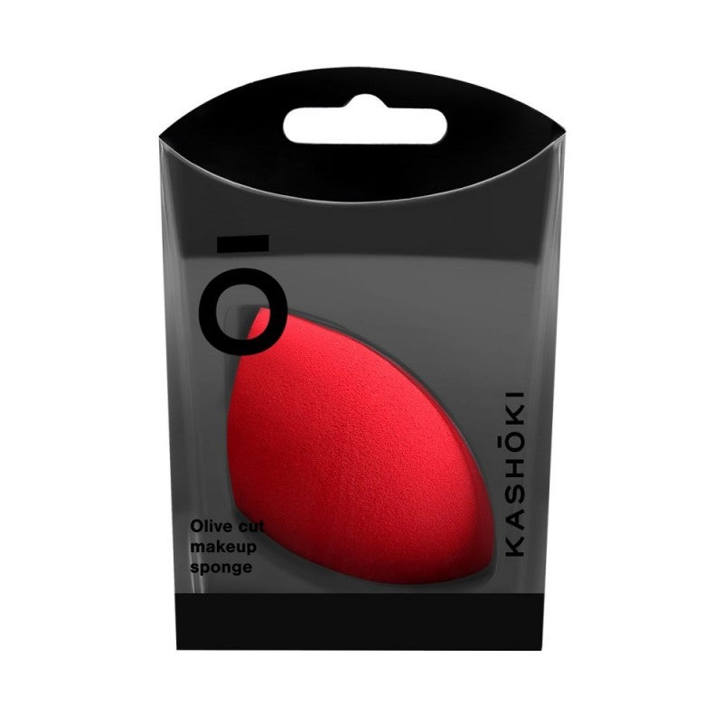 KASHŌKI Houbička na make-up, Olivový řez, Červená