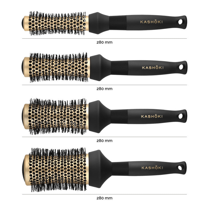 Kashōki Timeless Beauty Set Spazzole Rotonde Per Capelli, 4 Pezzi #2