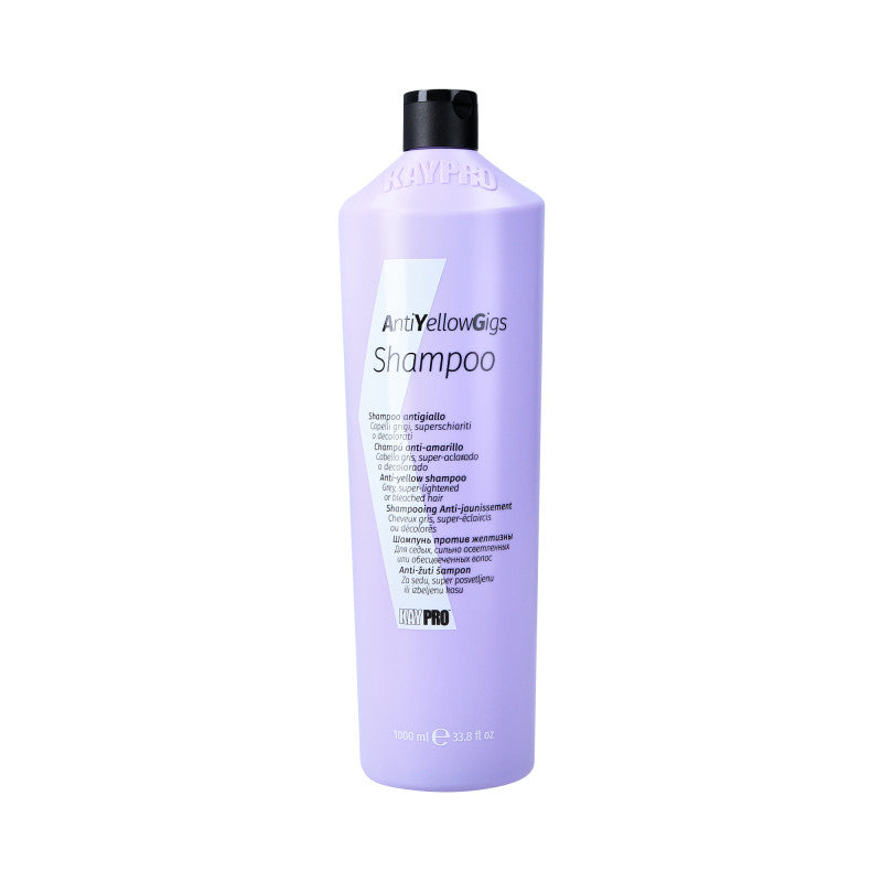 KAYPRO ANTI YELLOW GIGS Fialový šampon pro blond a šedé vlasy 1000 ml