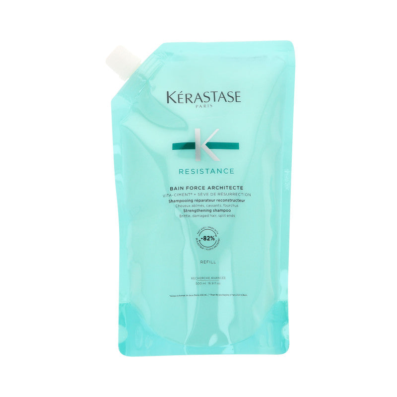 KÉRASTASE RESISTANCE BAIN FORCE REFILL Posilující koupel pro jemné a poškozené vlasy 500 ml