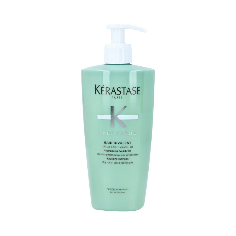 KÉRASTASE SPECIFIQUE BAIN DIVALENT Równoważąca kąpiel do włosów przetłuszczających i mieszanych 500 ml