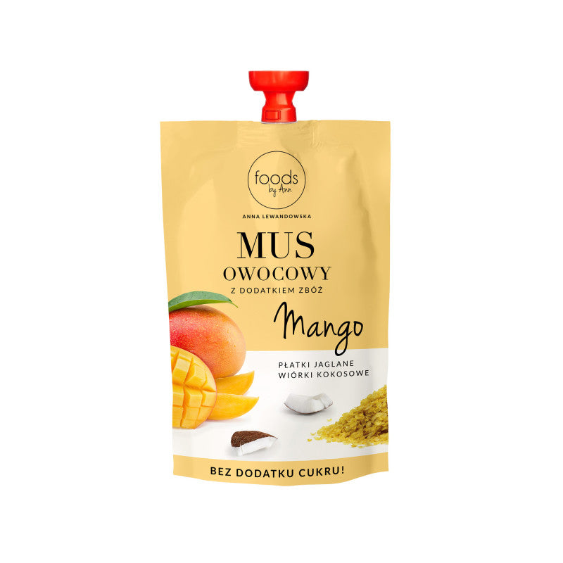 FOODS BY ANN Purea di frutta, scaglie di mango e miglio e scaglie di cocco 100g