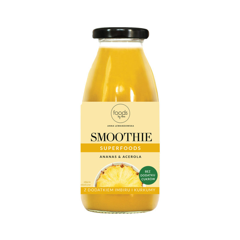 FOODS BY ANN SMOOTHIE Cocktail naturale di frutta, Ananas e Acerola 250ml