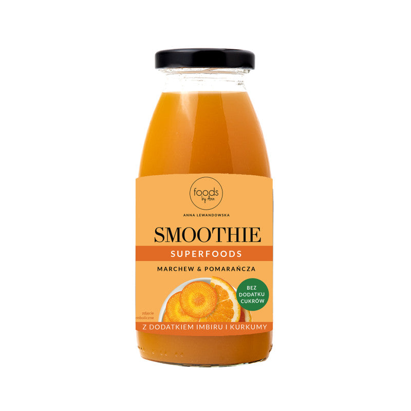 FOODS BY ANN SMOOTHIE Cocktail naturale di frutta, carota e arancia 250ml