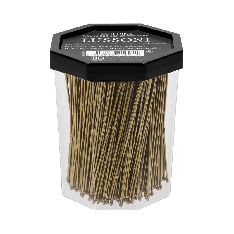 LUSSONI 300 Stück Gold Haarnadeln, 7,5 cm