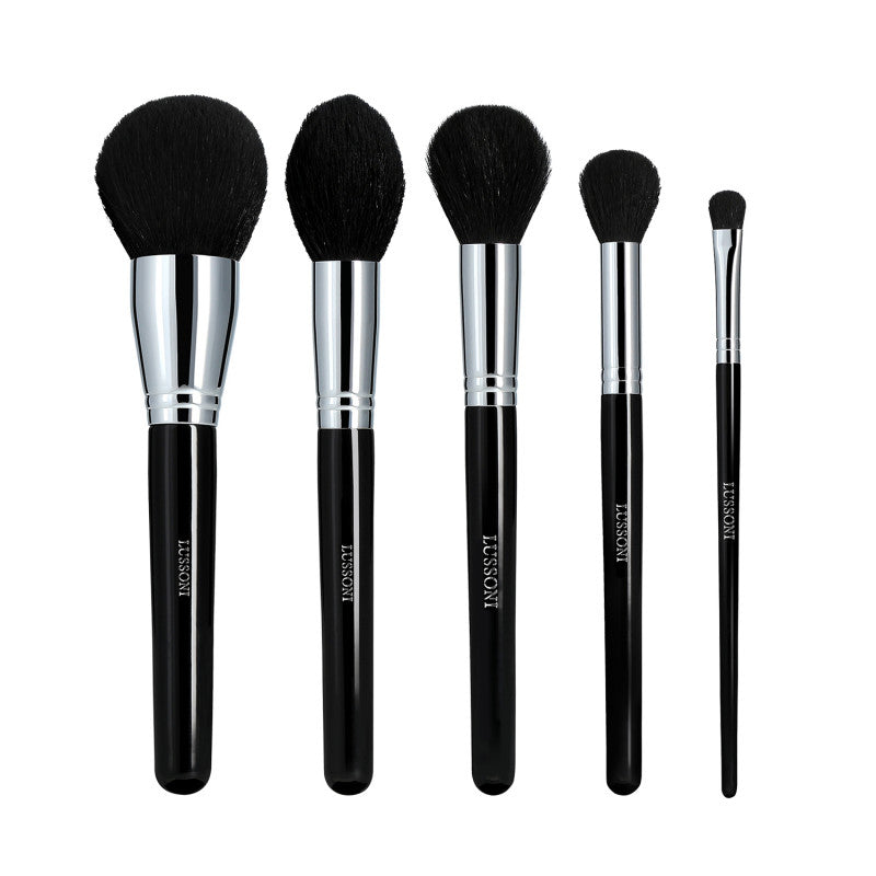 LUSSONI Makeup Essentials - Set de Pinceaux à maquillage professionnels 5 Pcs 