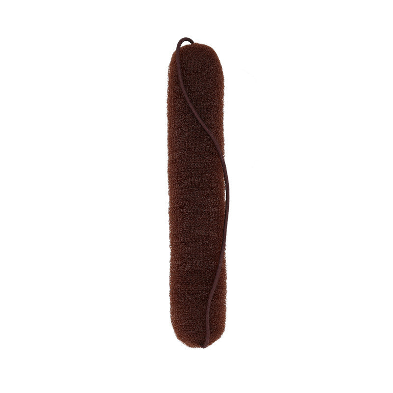 LUSSONI Náplň do drdolu s gumičkou, Hnědá, 230 mm