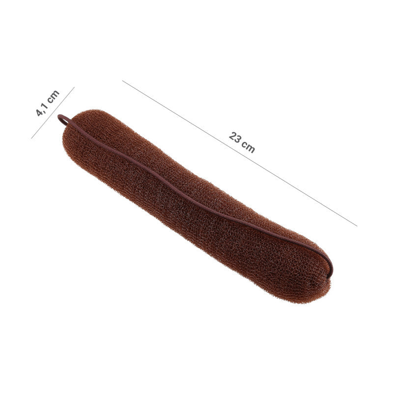 LUSSONI Náplň do drdolu s gumičkou, Hnědá, 230 mm #2