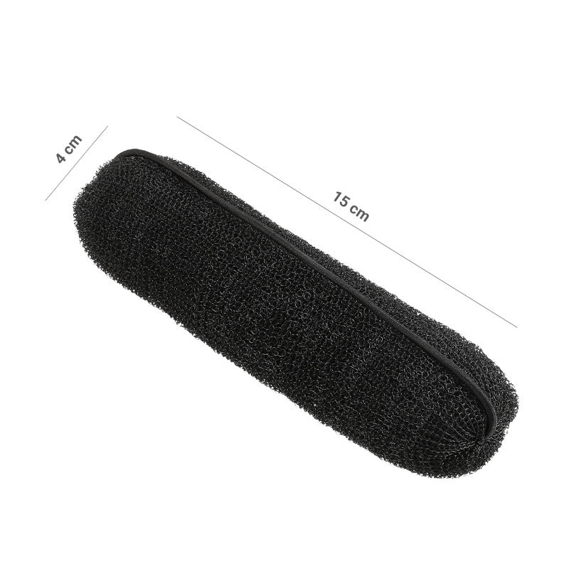 LUSSONI Náplň do drdolu s gumičkou, černá, 150 mm #2
