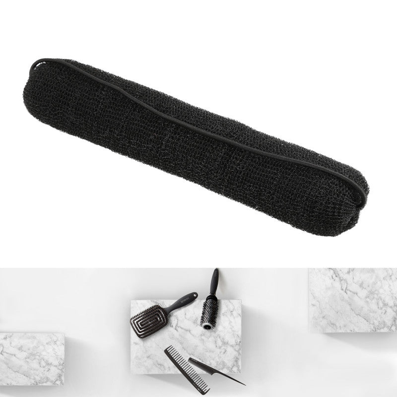 LUSSONI Náplň do drdolu s gumičkou, černá, 230 mm #4
