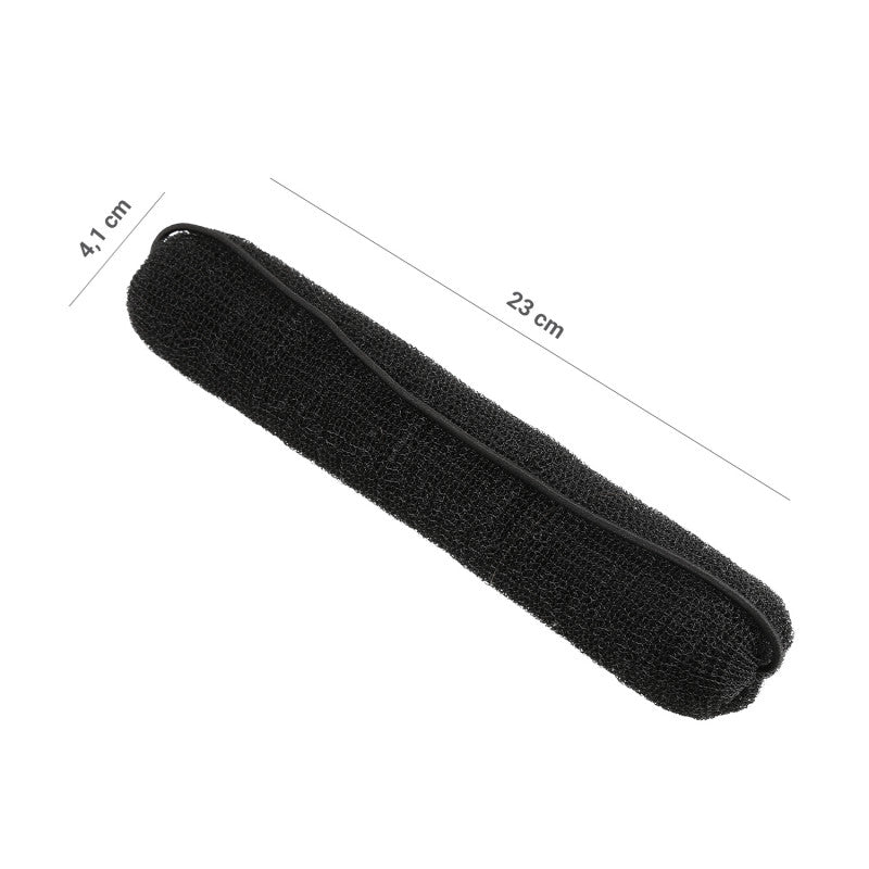 LUSSONI Náplň do drdolu s gumičkou, černá, 230 mm #3