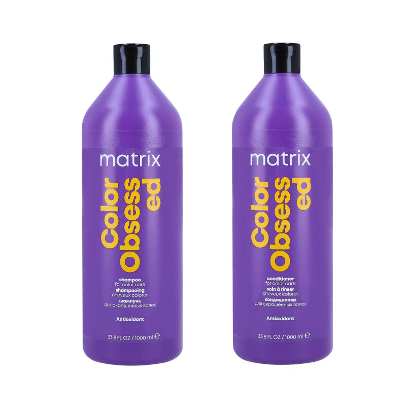MATRIX TOTAL RESULTS COLOR OBSESSED Coffret pour cheveux colorés shampoing 1000 ml + après-shampooing 1000 ml