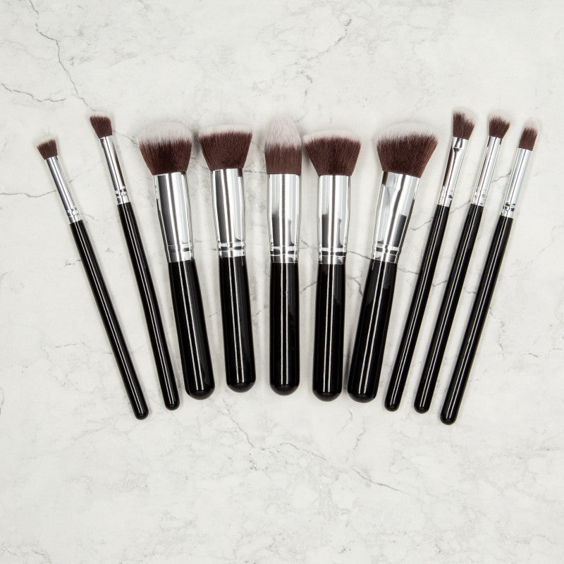 MIMO Sada 10 štětců na make-up, černá #2