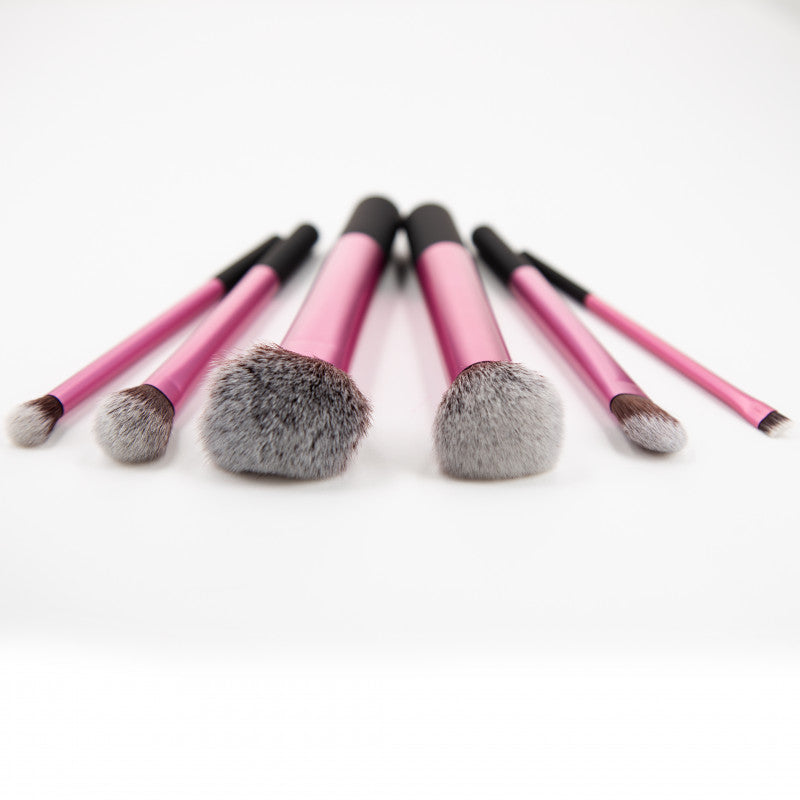 MIMO Set 6 Pinceaux A Maquillage Couleur Rose #3
